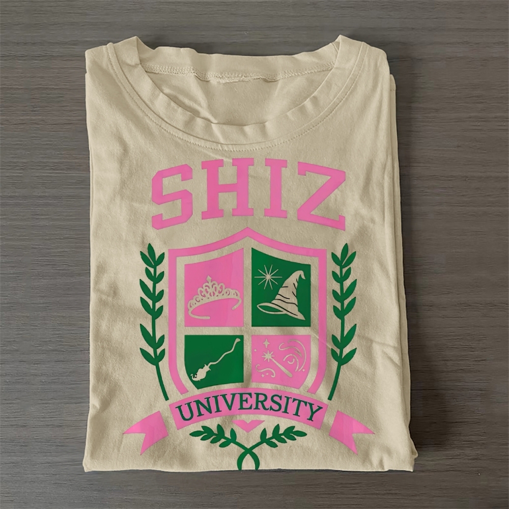 Whimsical Magic Academy Crest Cotton T-Shirt