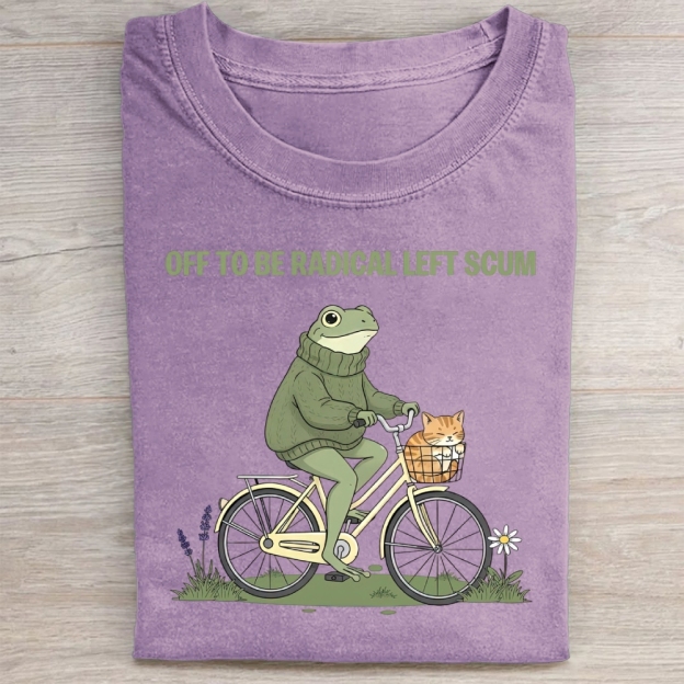 Off To Be Radical Left Scum Washed Tee 