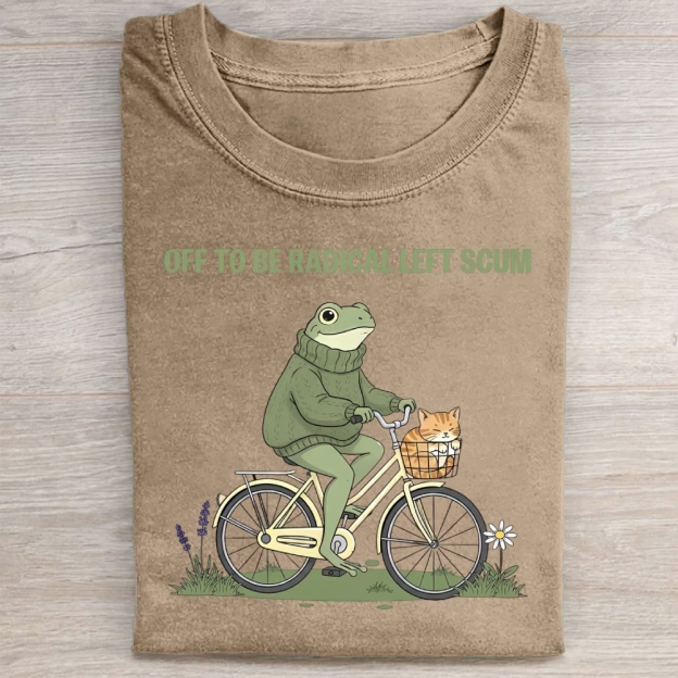 Off To Be Radical Left Scum Washed Tee 