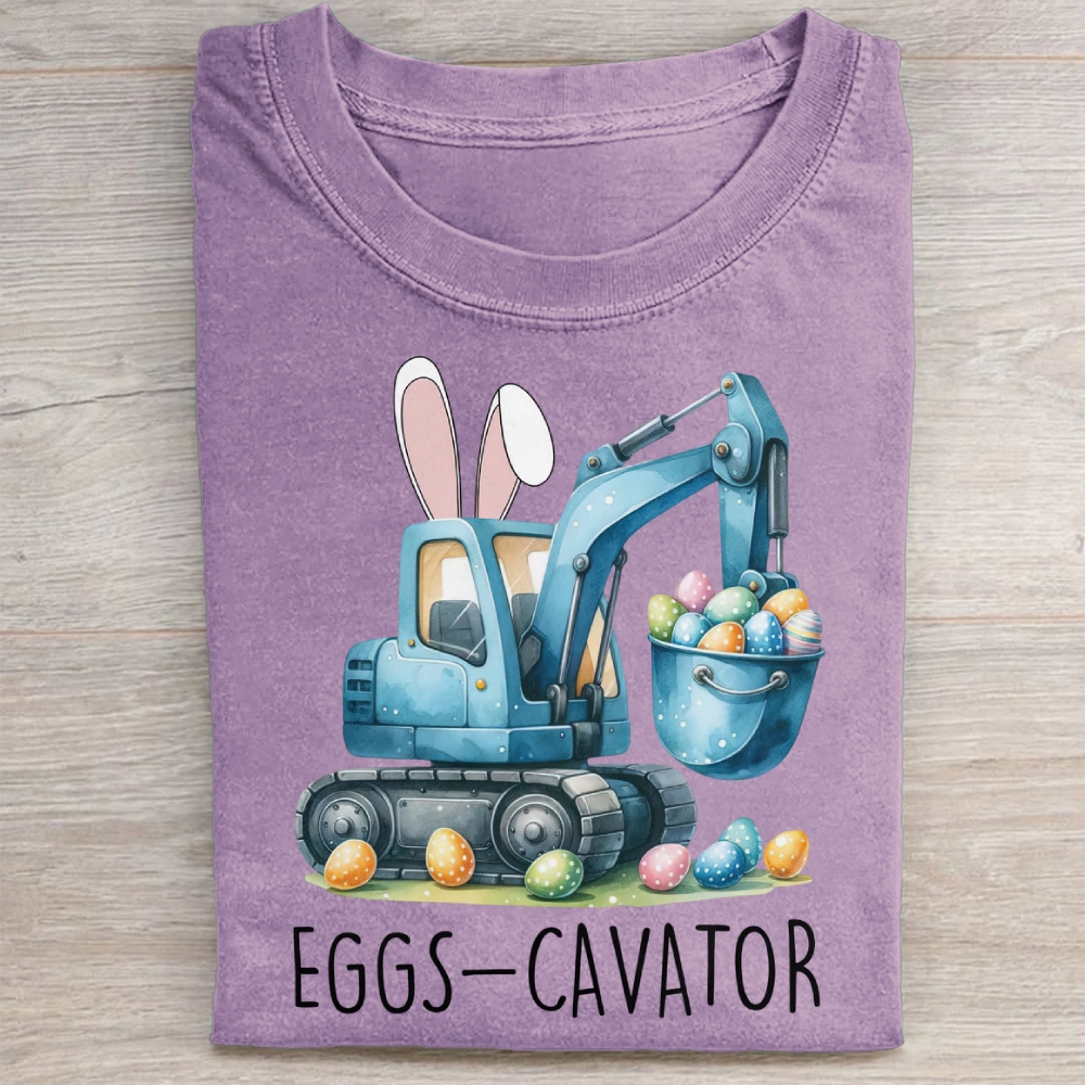 Eggs-Cavator Washed Tee 