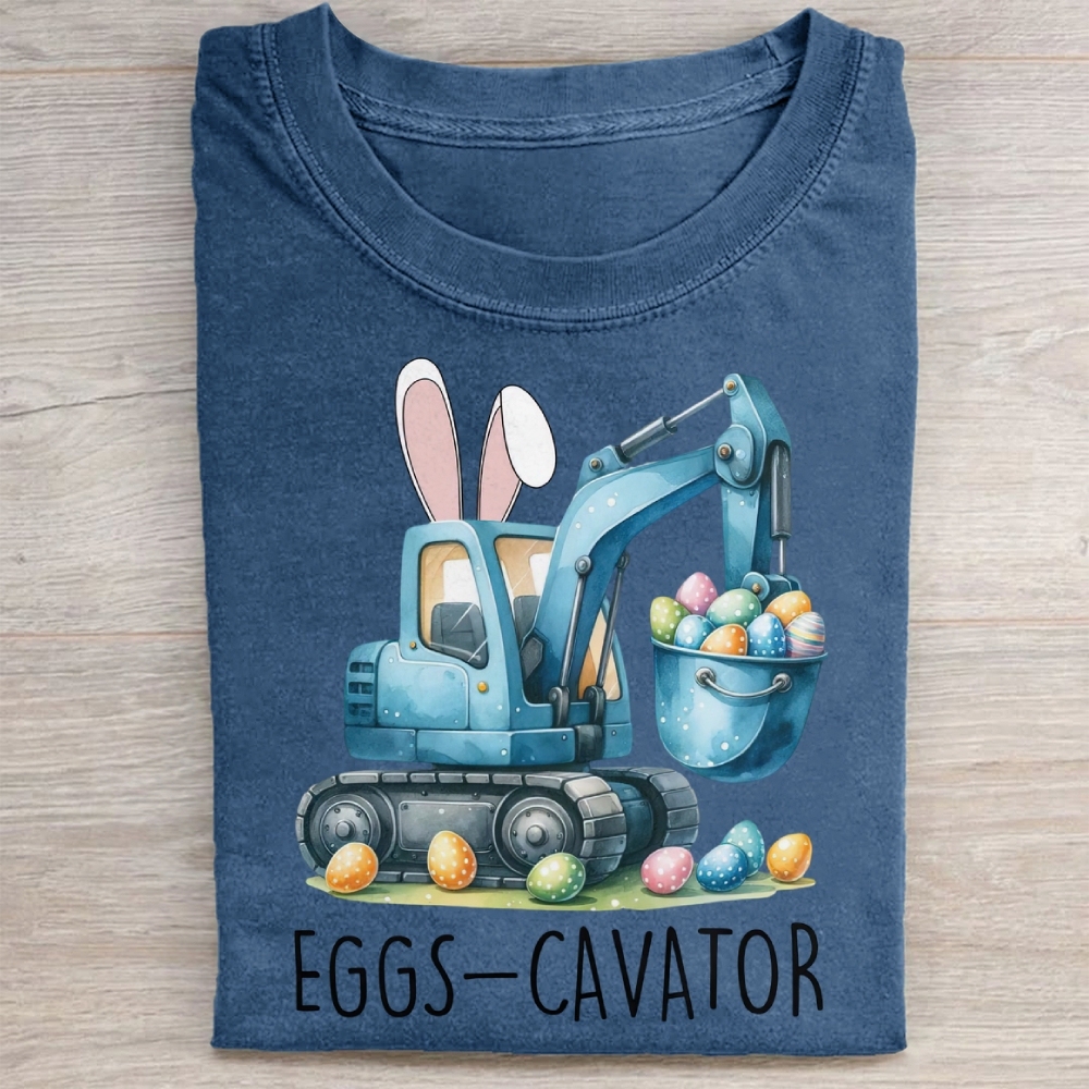 Eggs-Cavator Washed Tee 