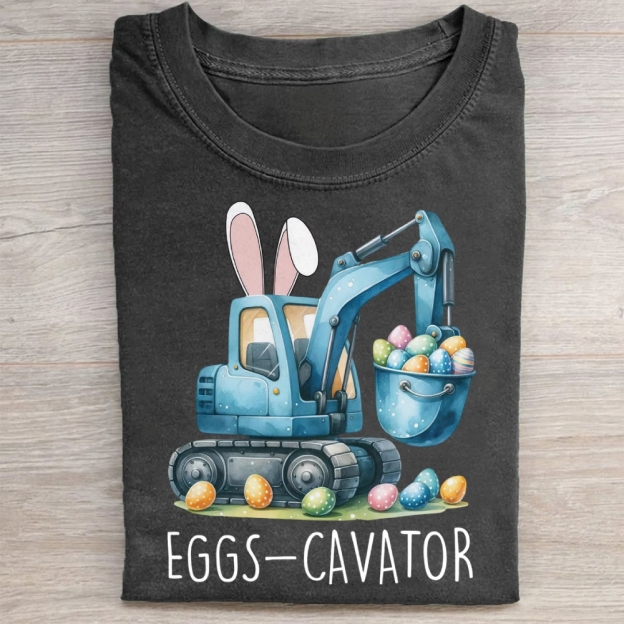 Eggs-Cavator Washed Tee 