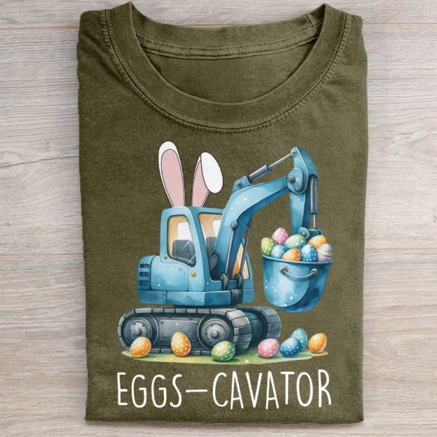 Eggs-Cavator Washed Tee 