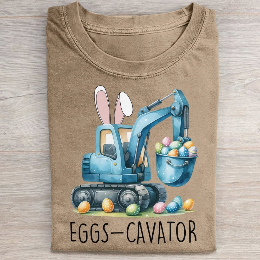 Eggs-Cavator Washed Tee 