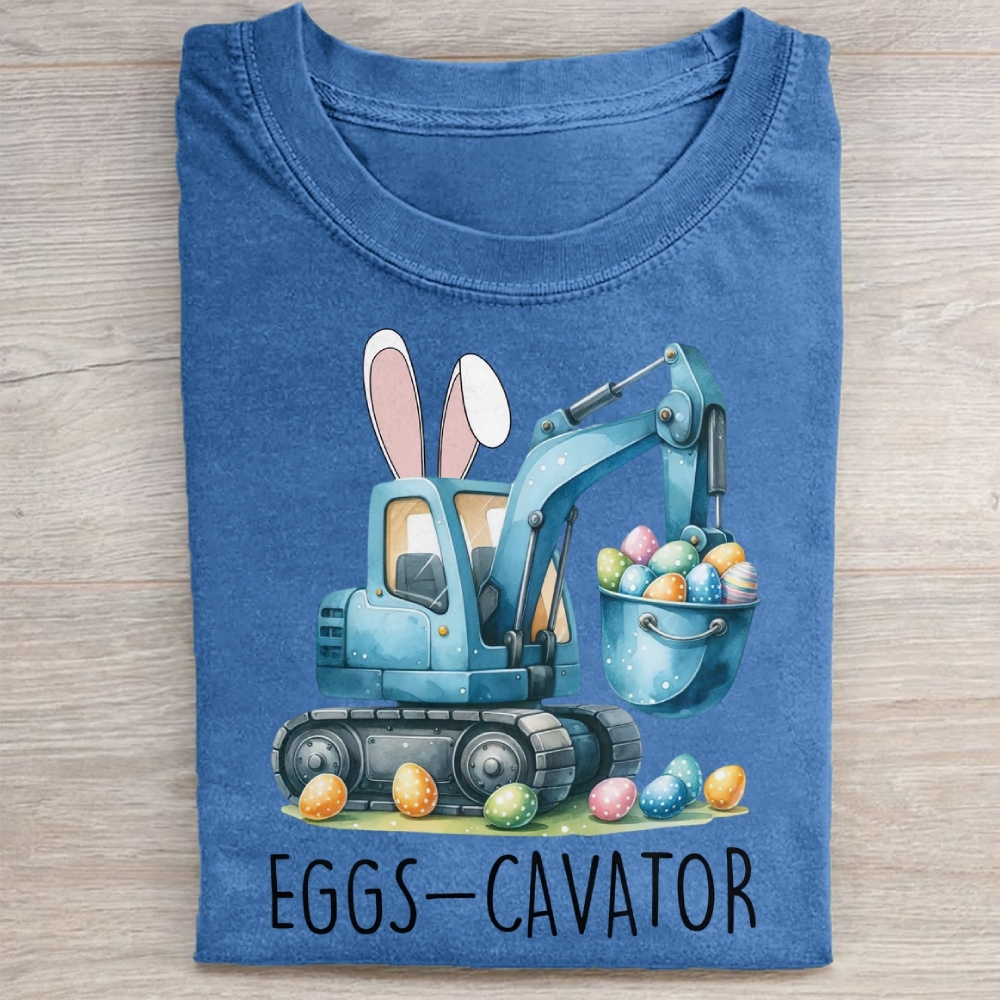 Eggs-Cavator Washed Tee 