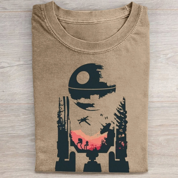 "AT-AT Walker" Star Wars Silhouette Vintage Washed Tee