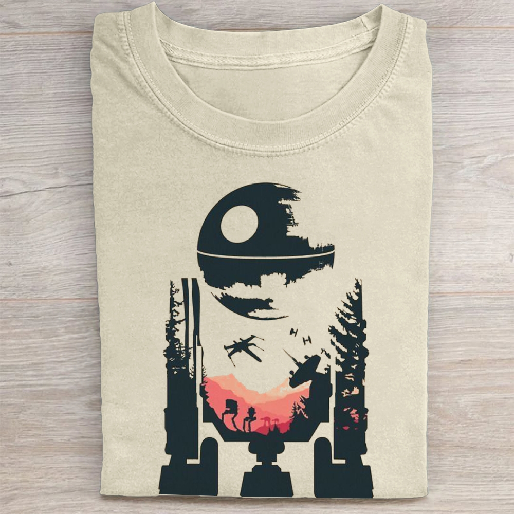 "AT-AT Walker" Star Wars Silhouette Vintage Washed Tee