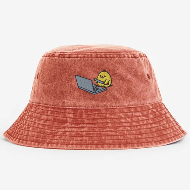 I Hope This Emailfinds You Embroidery  Washed Bucket Hat
