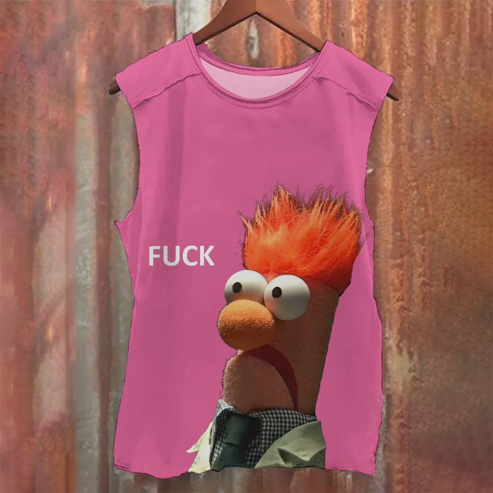 "FUCK" Beaker Meme Washed Tank Top