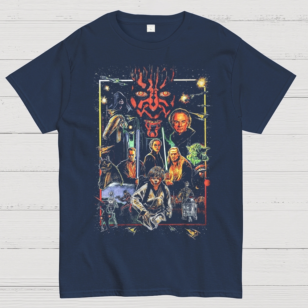  Vintage Sci-Fi Cotton T-shirt 