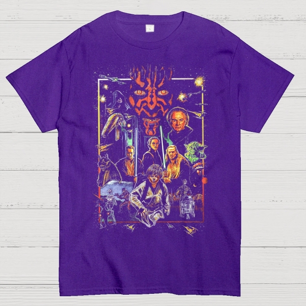  Vintage Sci-Fi Cotton T-shirt 