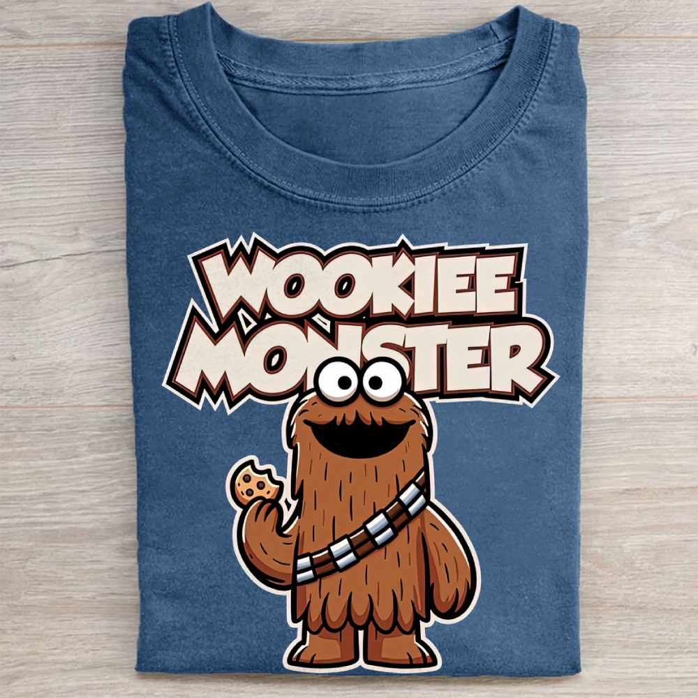 "Wookiee Monster" Sesame Star Wars Vintage Washed Tee