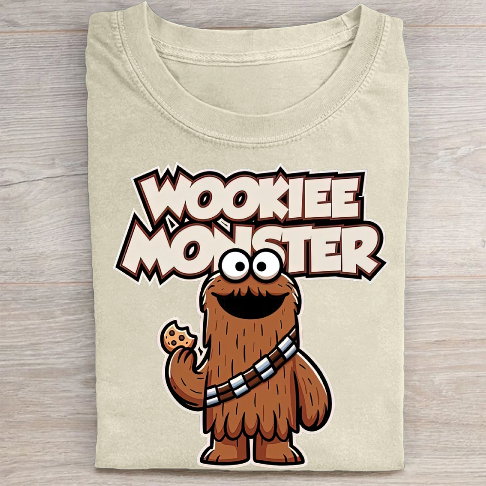 "Wookiee Monster" Sesame Star Wars Vintage Washed Tee