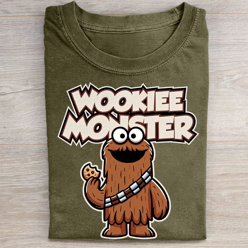 "Wookiee Monster" Sesame Star Wars Vintage Washed Tee