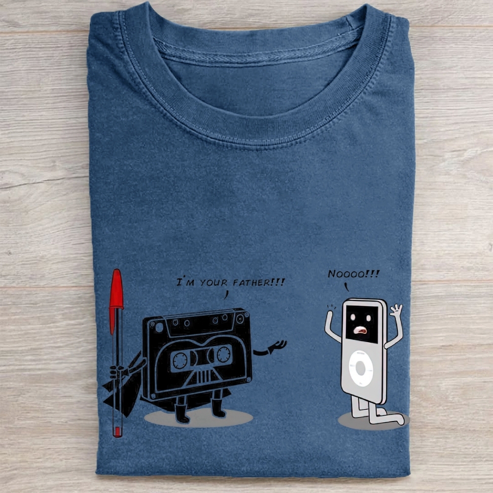 "I'm Your Father" Tech Evolution Vintage Washed Tee