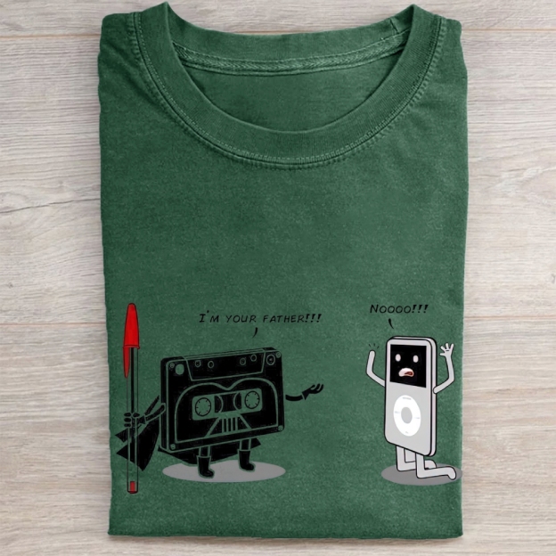 "I'm Your Father" Tech Evolution Vintage Washed Tee