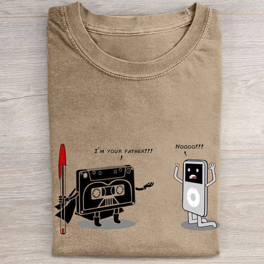 "I'm Your Father" Tech Evolution Vintage Washed Tee