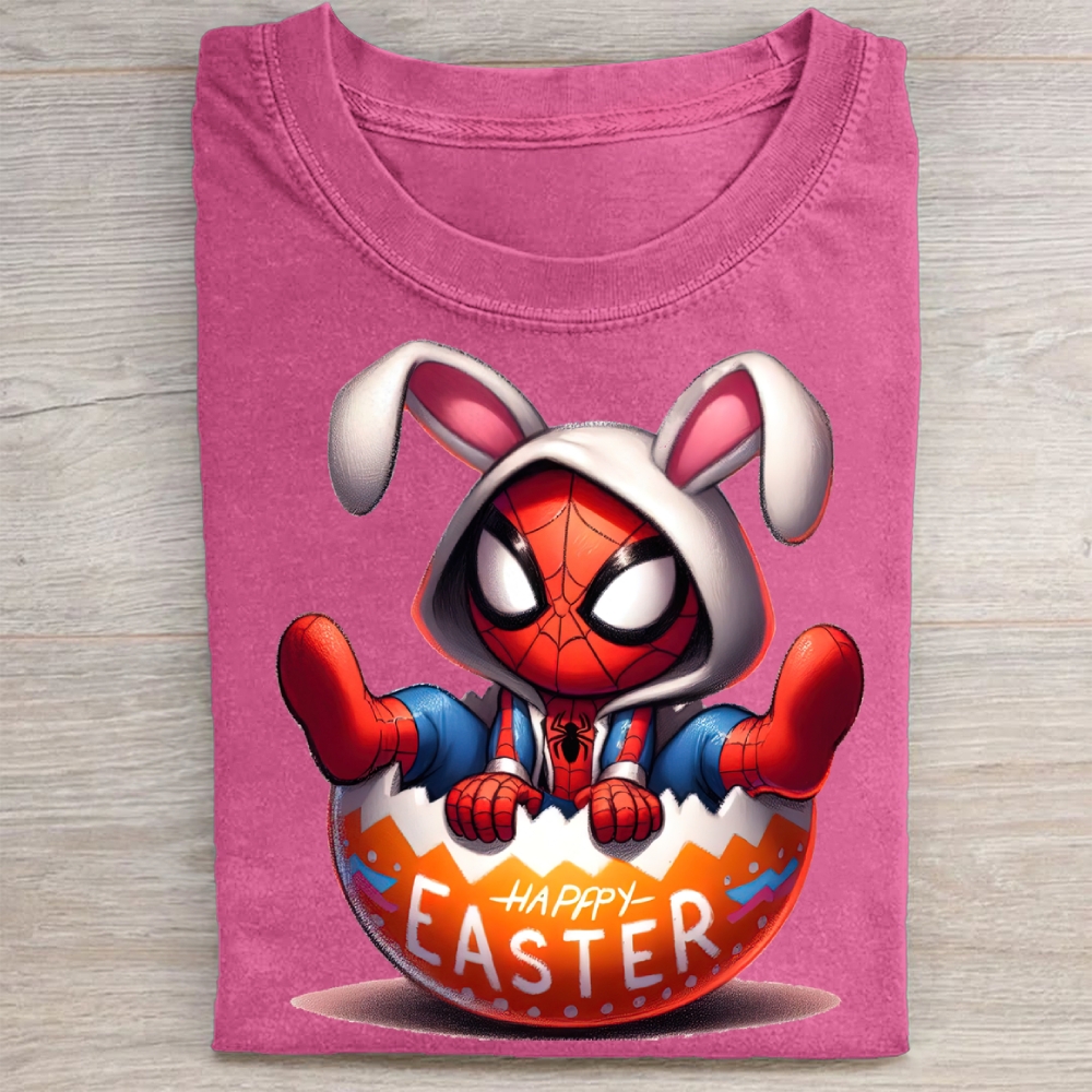 "Easter Spider-Bunny" Superhero Vintage Washed Tee