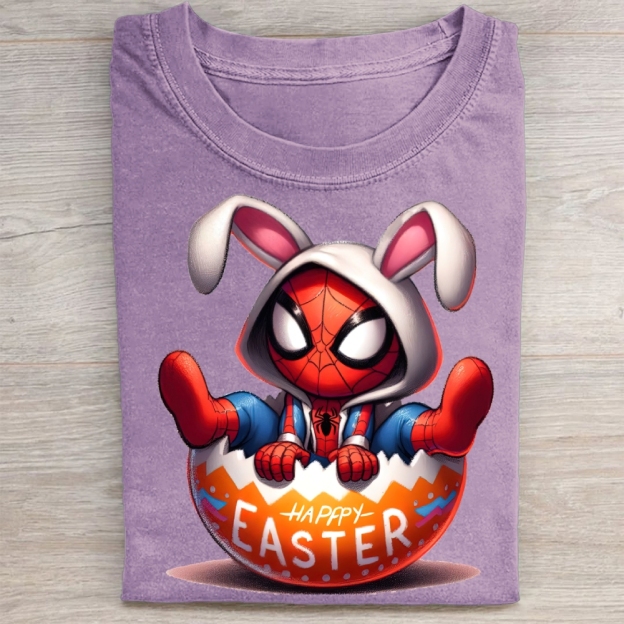"Easter Spider-Bunny" Superhero Vintage Washed Tee