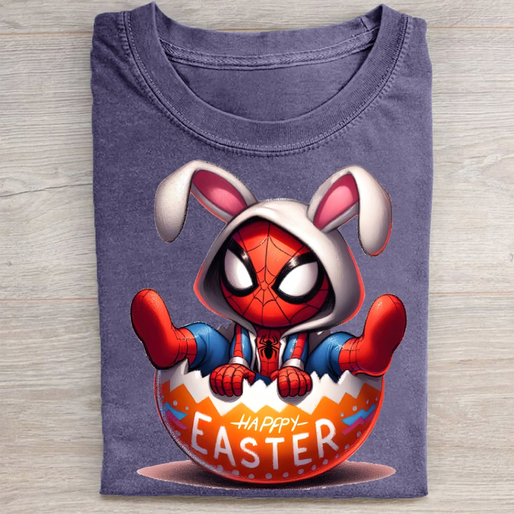"Easter Spider-Bunny" Superhero Vintage Washed Tee