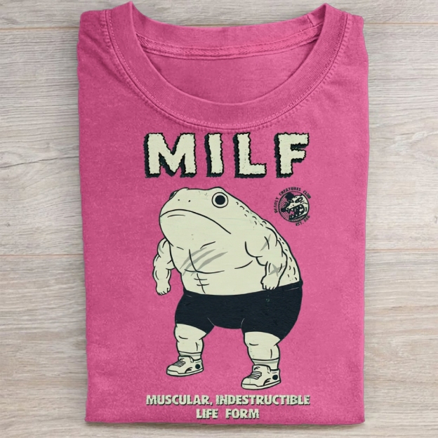 "MILF" Muscular Toad Vintage Washed Tee