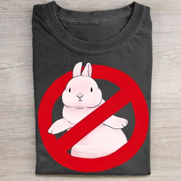 "No Bunny" Prohibition Rabbit Vintage Washed Tee 