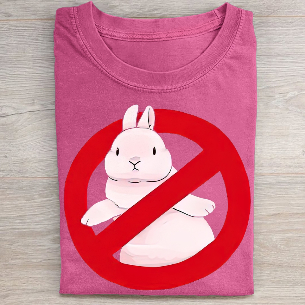 "No Bunny" Prohibition Rabbit Vintage Washed Tee 