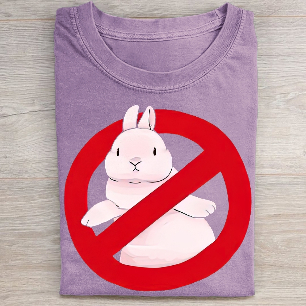 "No Bunny" Prohibition Rabbit Vintage Washed Tee 