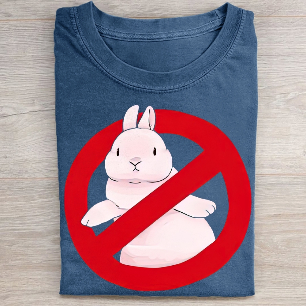"No Bunny" Prohibition Rabbit Vintage Washed Tee 