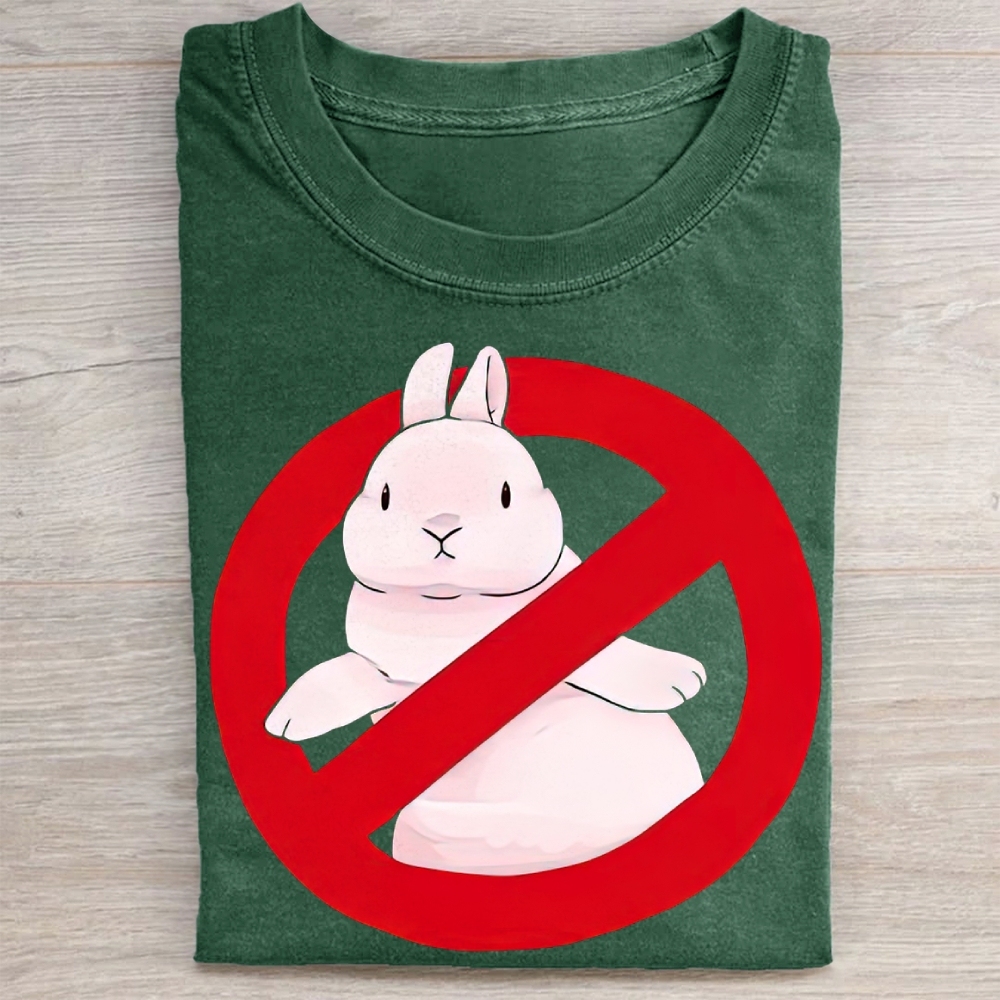 "No Bunny" Prohibition Rabbit Vintage Washed Tee 
