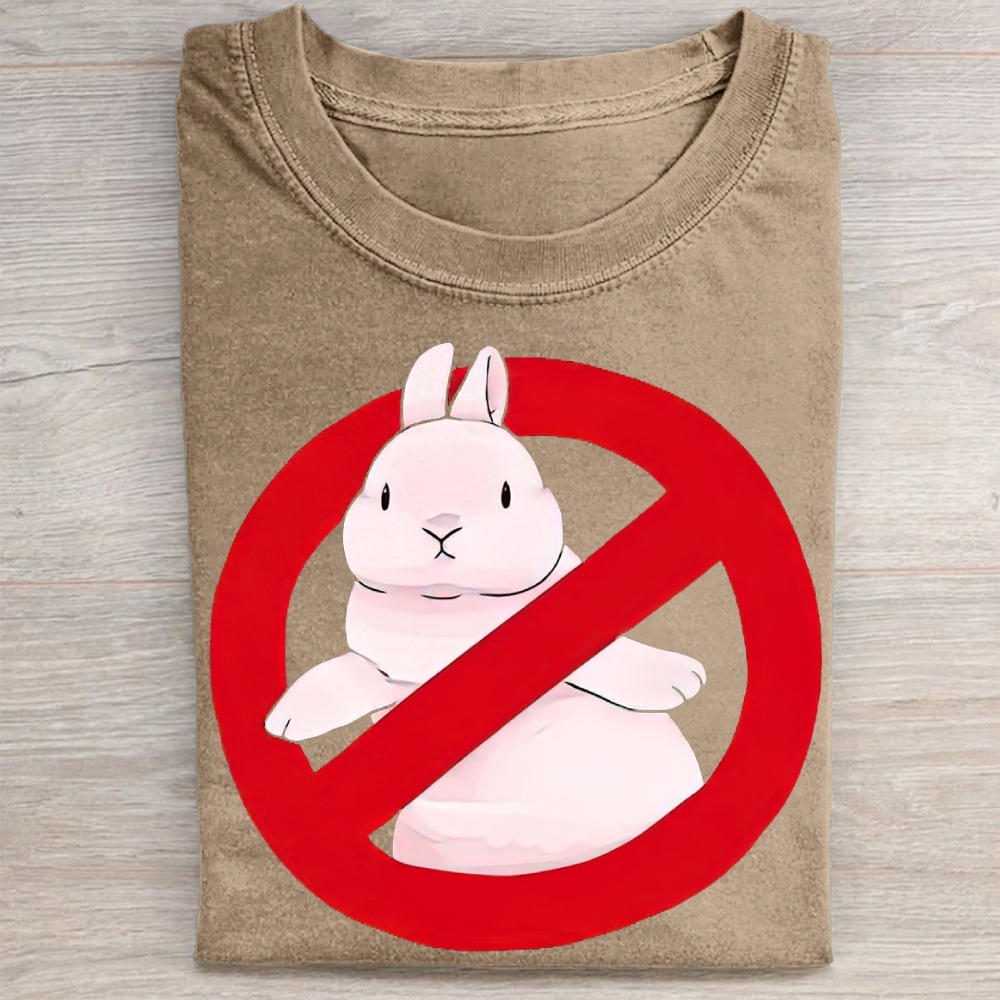 "No Bunny" Prohibition Rabbit Vintage Washed Tee 