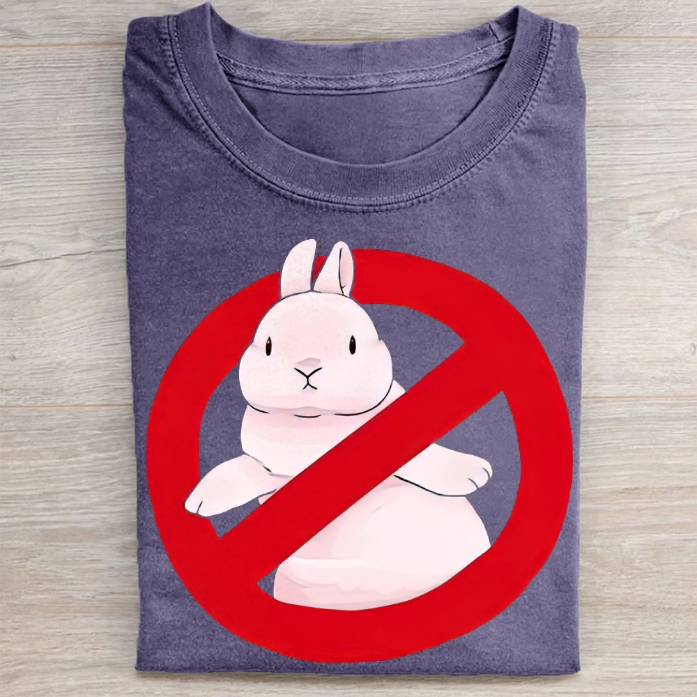 "No Bunny" Prohibition Rabbit Vintage Washed Tee 