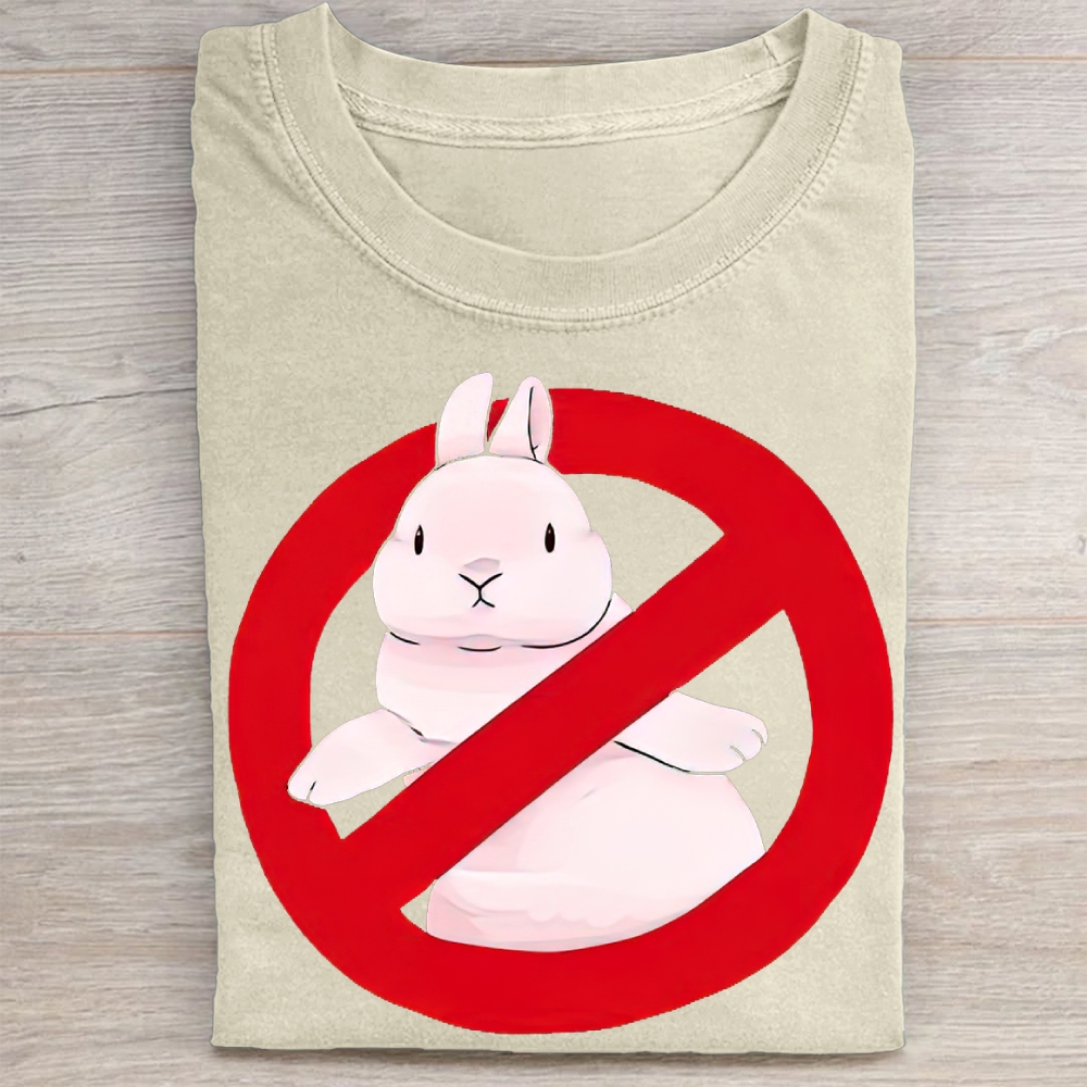 "No Bunny" Prohibition Rabbit Vintage Washed Tee 
