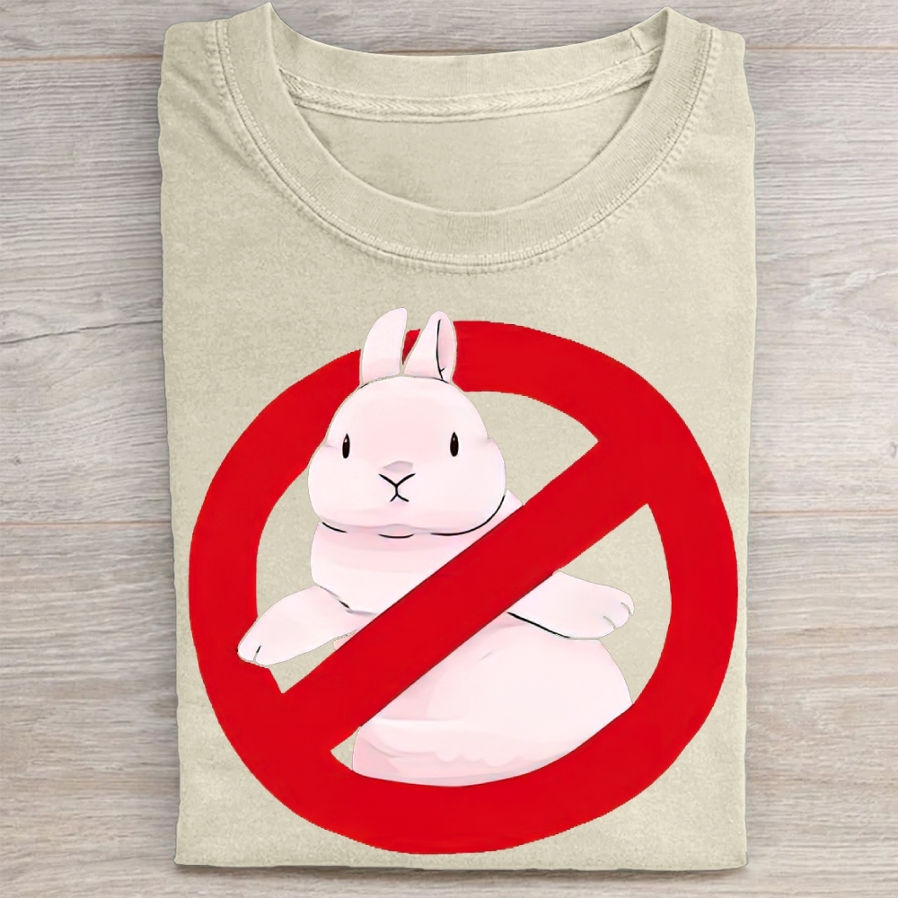 "No Bunny" Prohibition Rabbit Vintage Washed Tee 