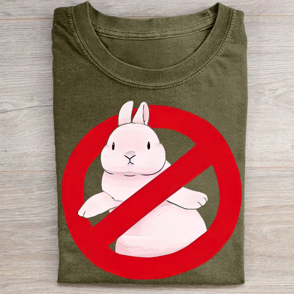 "No Bunny" Prohibition Rabbit Vintage Washed Tee 