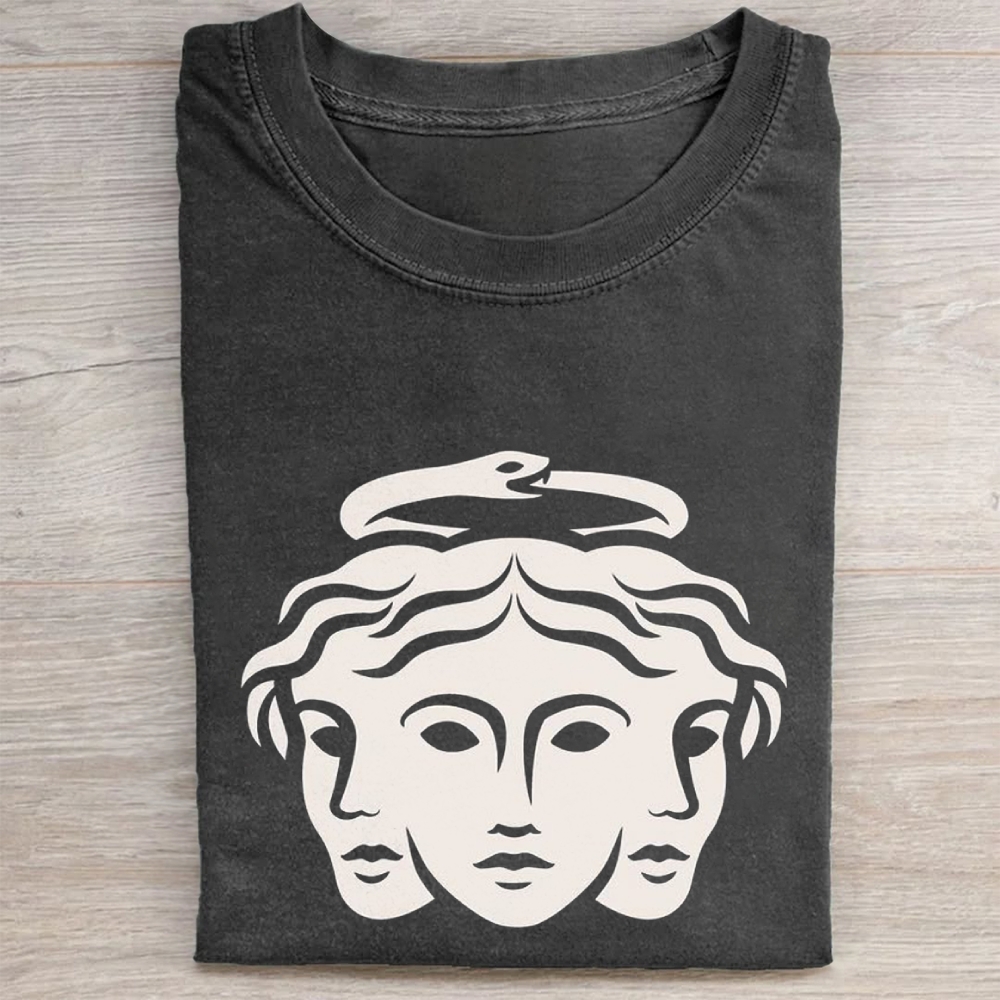 "Three-Faced Hecate" Mythology Vintage Washed Tee