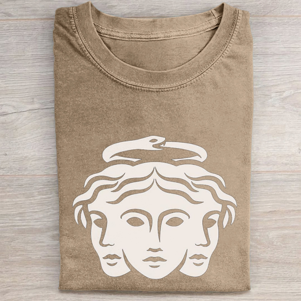 "Three-Faced Hecate" Mythology Vintage Washed Tee