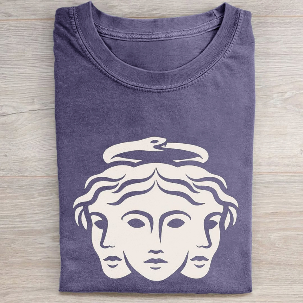 "Three-Faced Hecate" Mythology Vintage Washed Tee