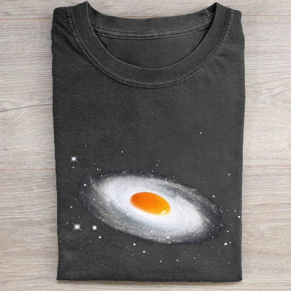 "Egg Galaxy" Cosmic Food Vintage Washed Tee