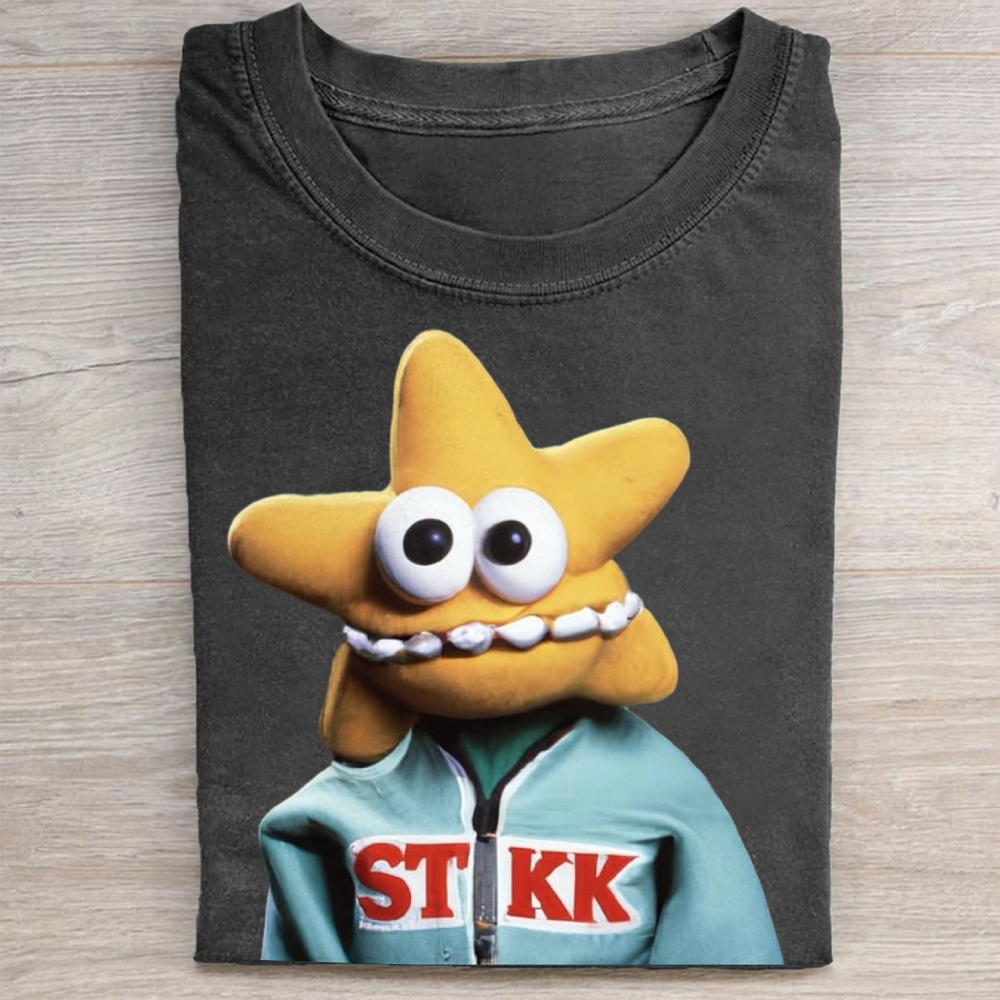 "STKK Star Puppet" Retro Character Vintage Washed Tee