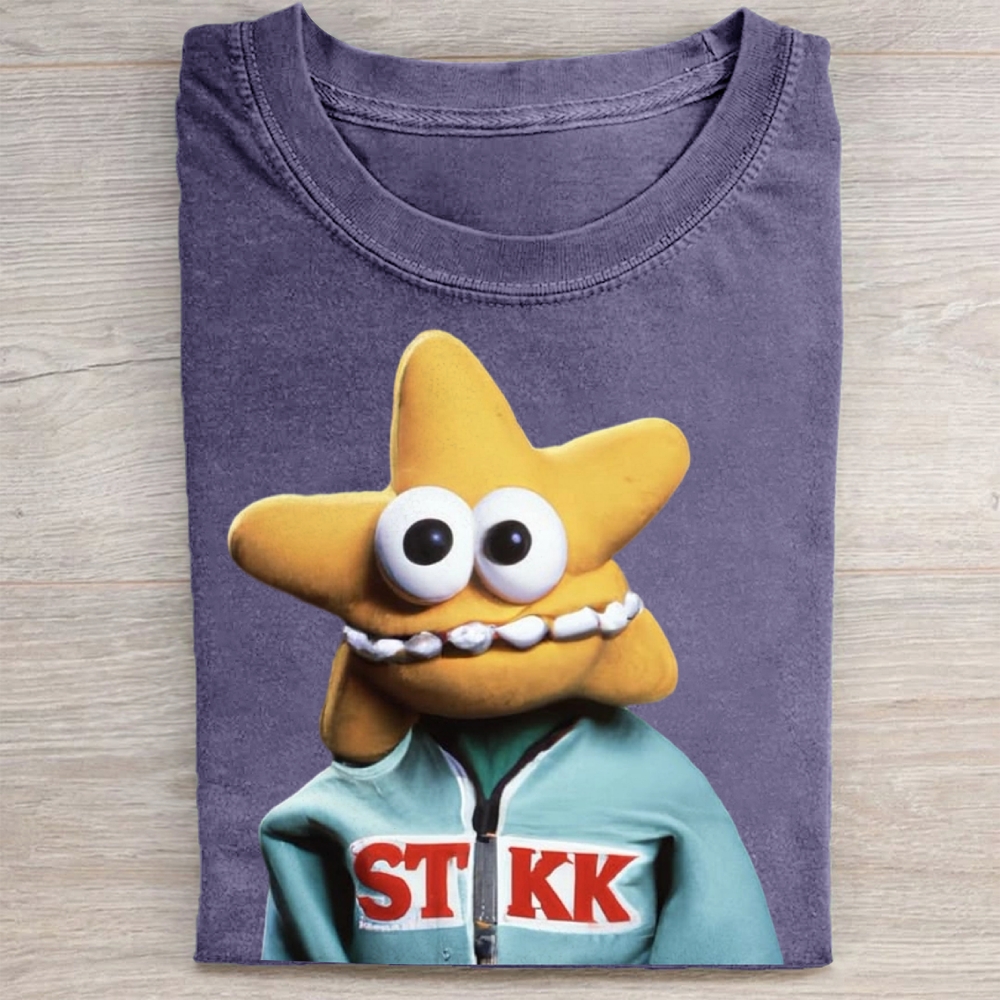 "STKK Star Puppet" Retro Character Vintage Washed Tee