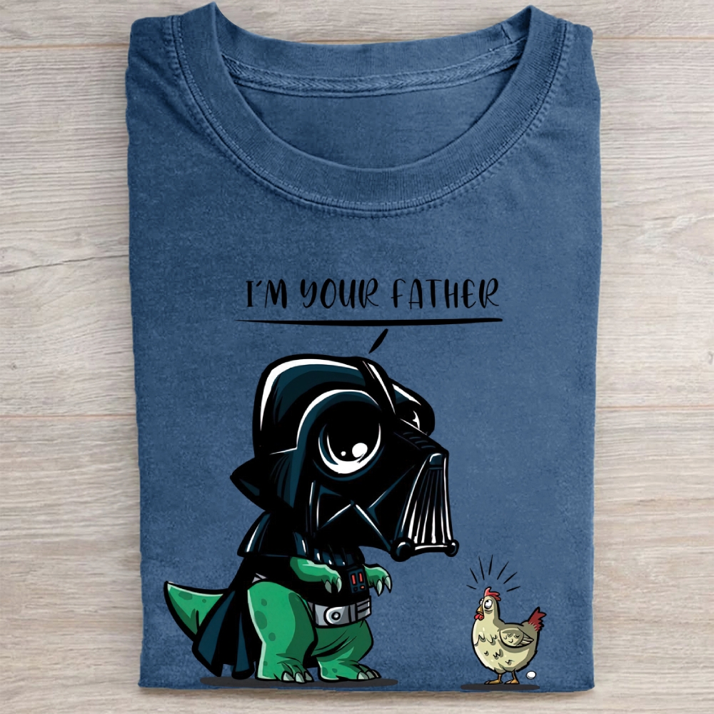 "I'm Your Father" Darth Vader Chicken Parody Vintage Washed Tee
