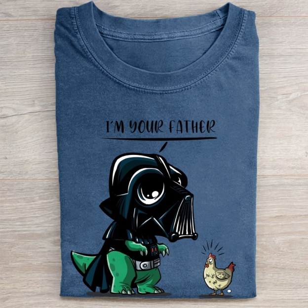 "I'm Your Father" Darth Vader Chicken Parody Vintage Washed Tee
