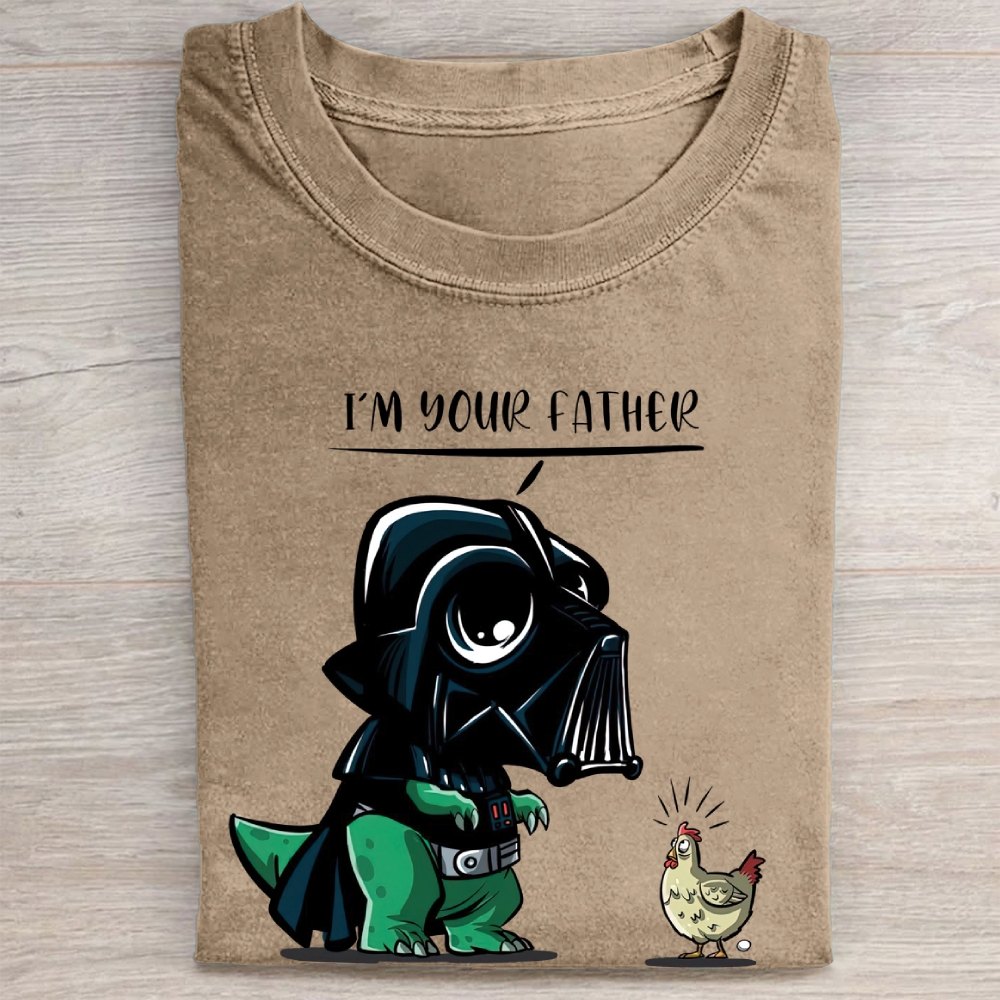 "I'm Your Father" Darth Vader Chicken Parody Vintage Washed Tee