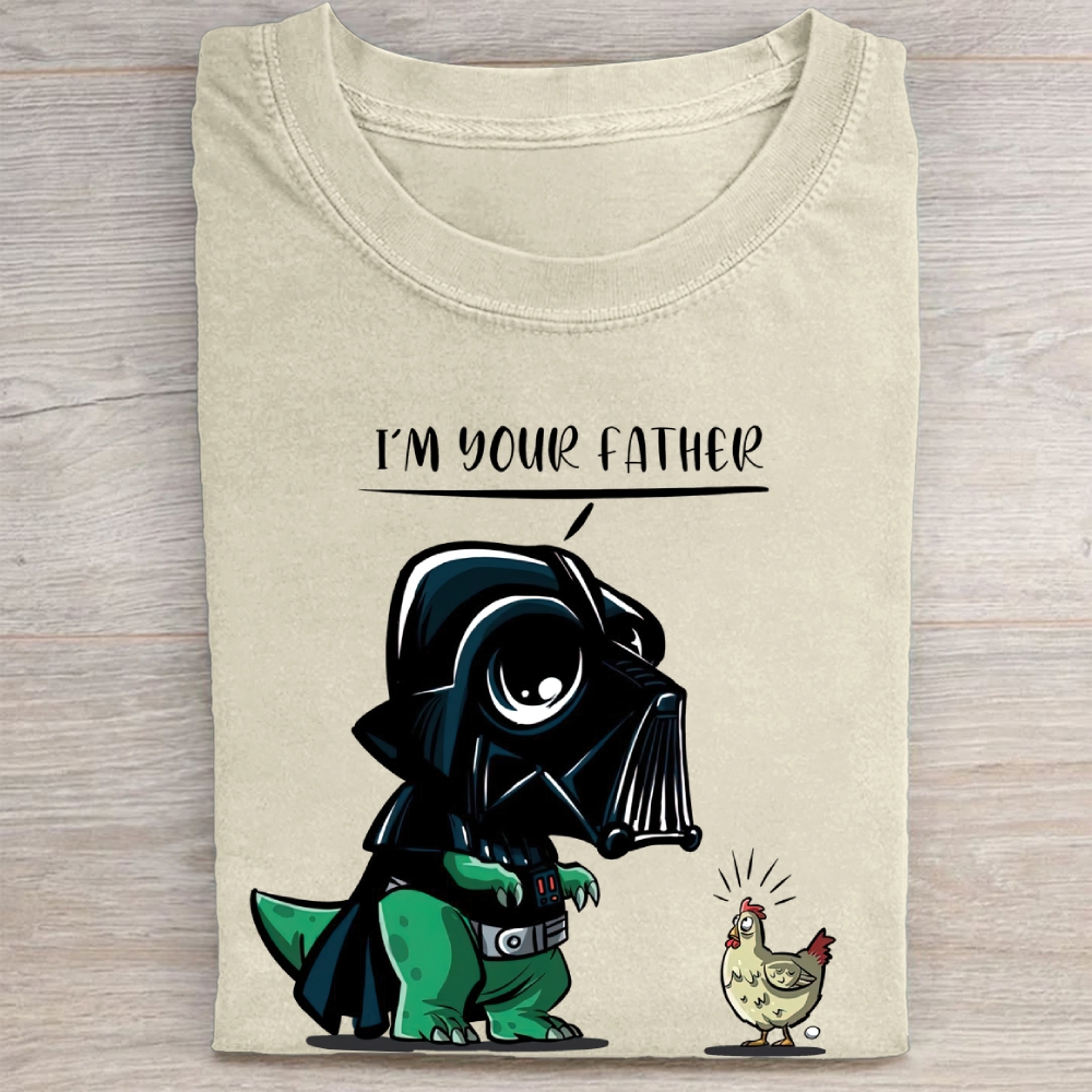 "I'm Your Father" Darth Vader Chicken Parody Vintage Washed Tee