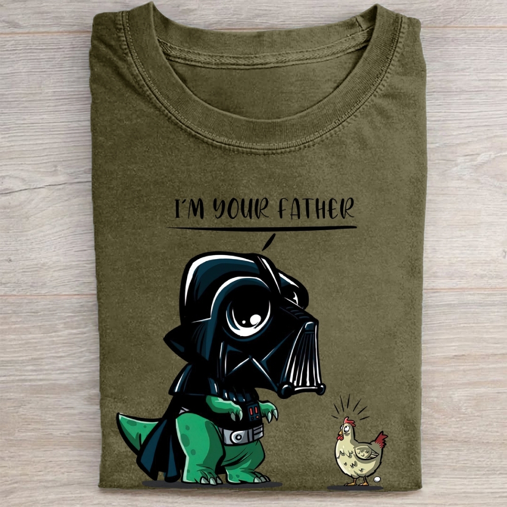 "I'm Your Father" Darth Vader Chicken Parody Vintage Washed Tee