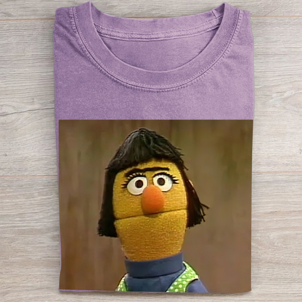 "Bert's Sister" Sesame Street Meme Vintage Washed Tee