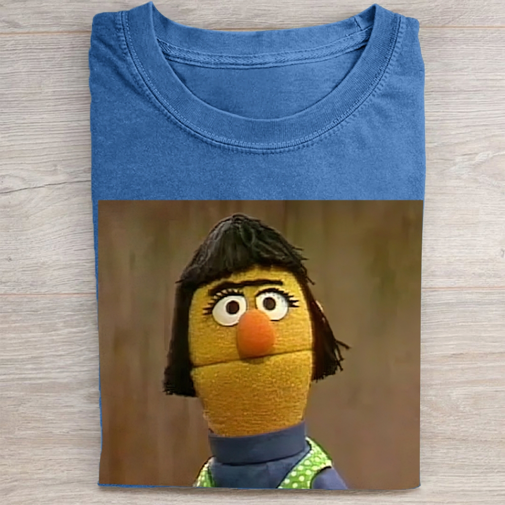 "Bert's Sister" Sesame Street Meme Vintage Washed Tee