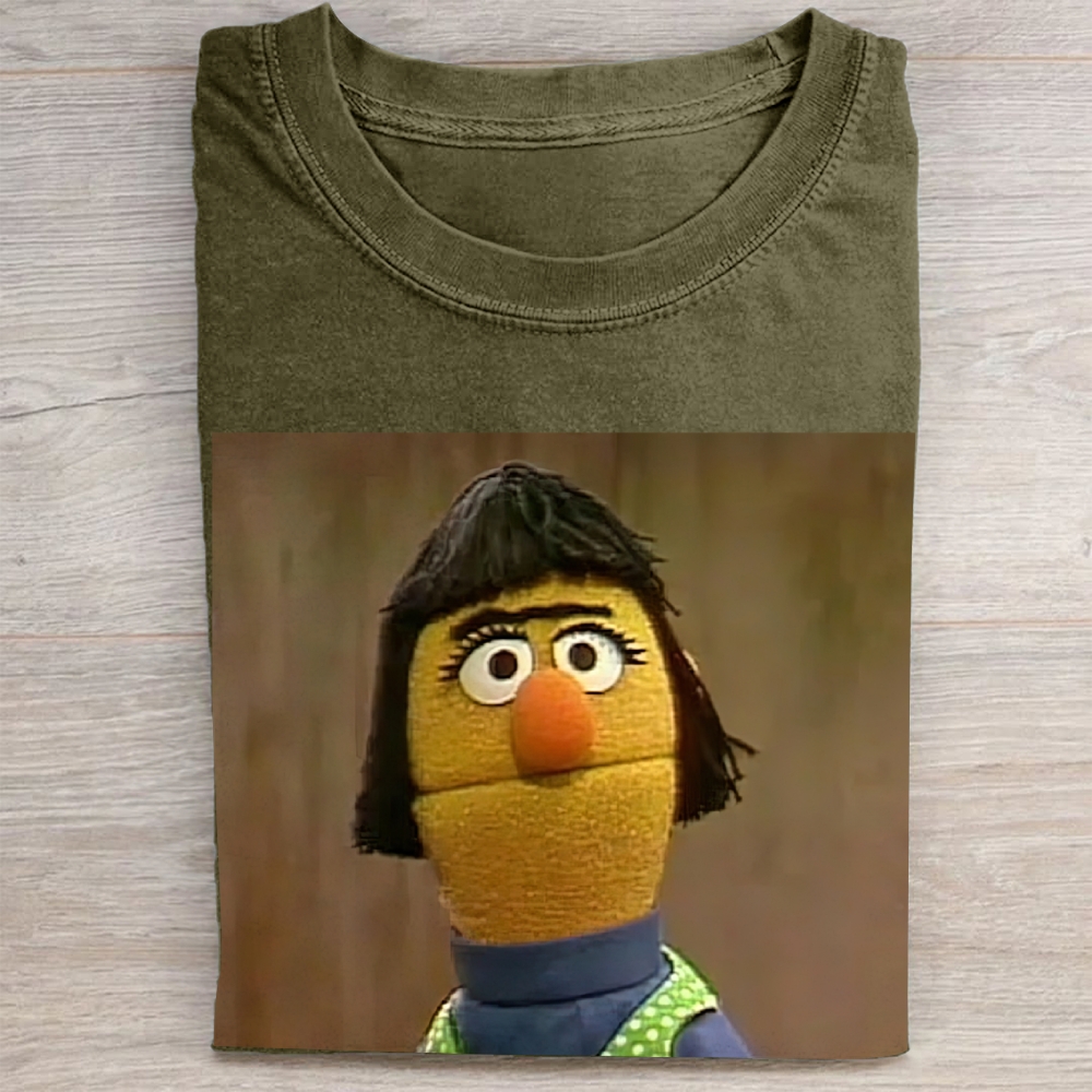 "Bert's Sister" Sesame Street Meme Vintage Washed Tee