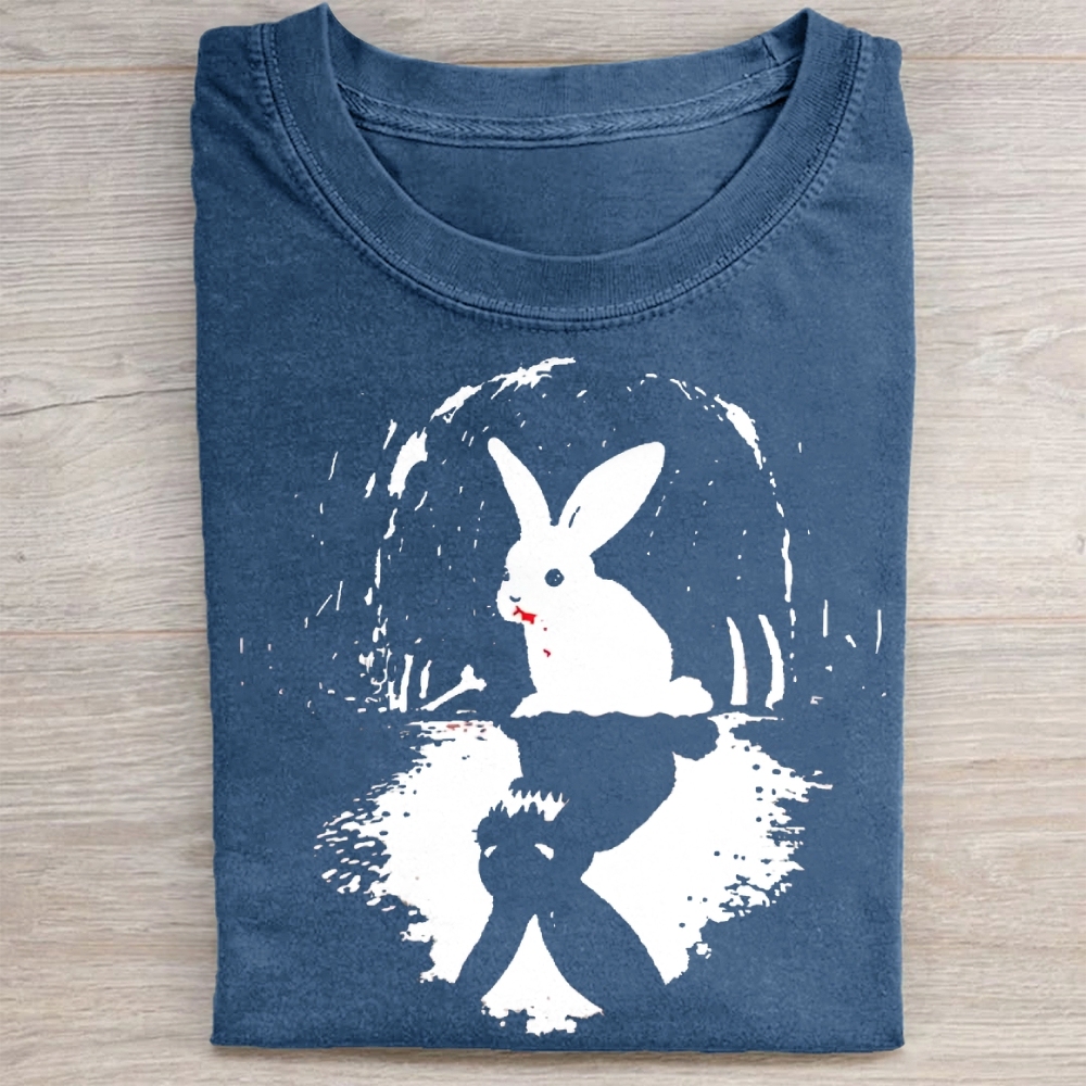 Surreal Duality Rabbit Reflection Washed Tee 